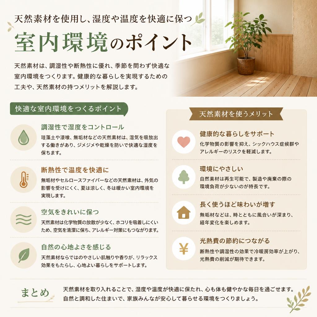 快適な室内環境の実現