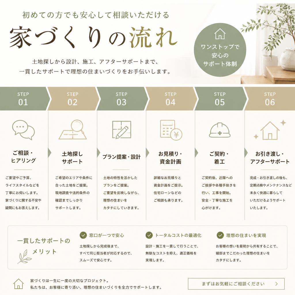 家づくり相談の流れ