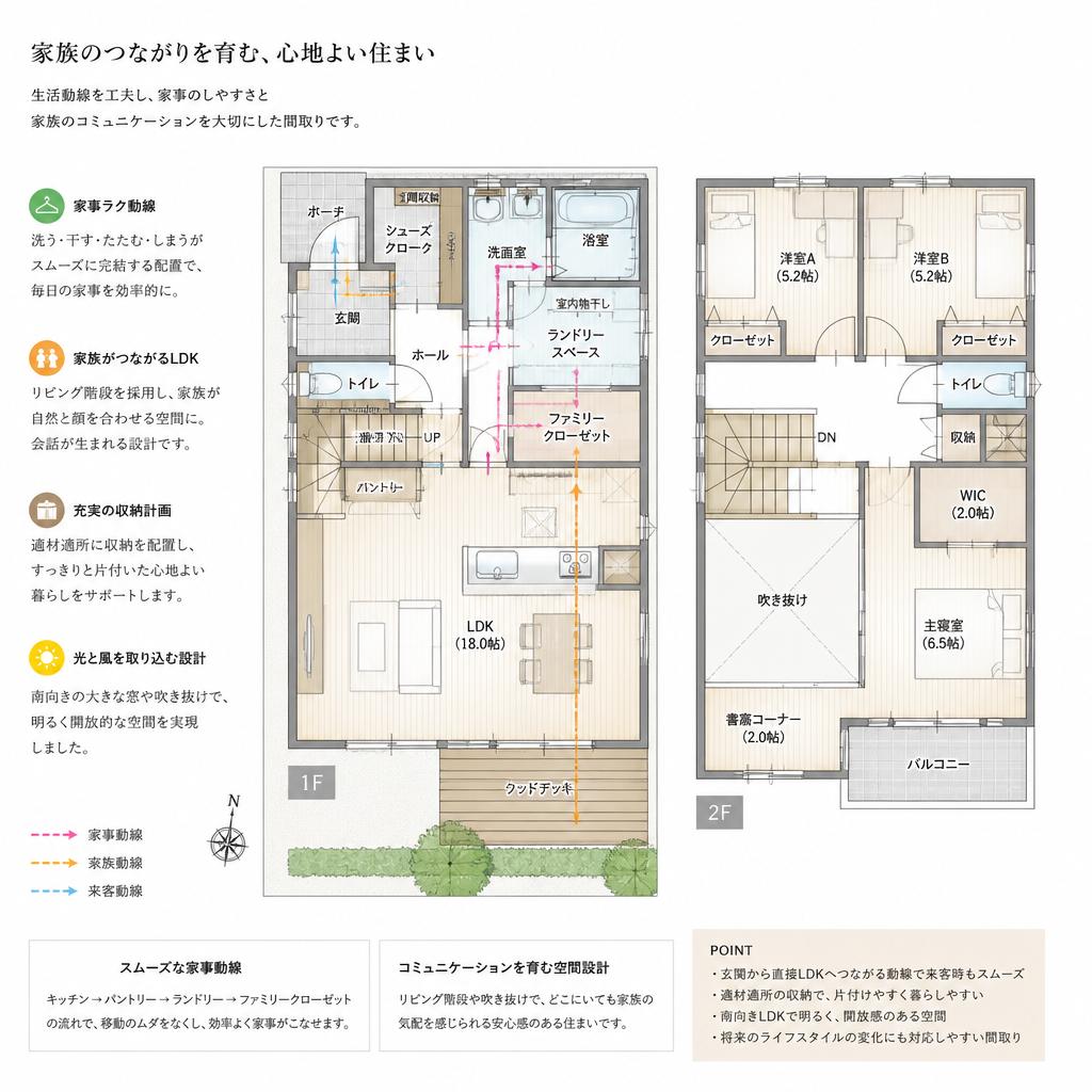 2. 使い勝手を重視した間取り