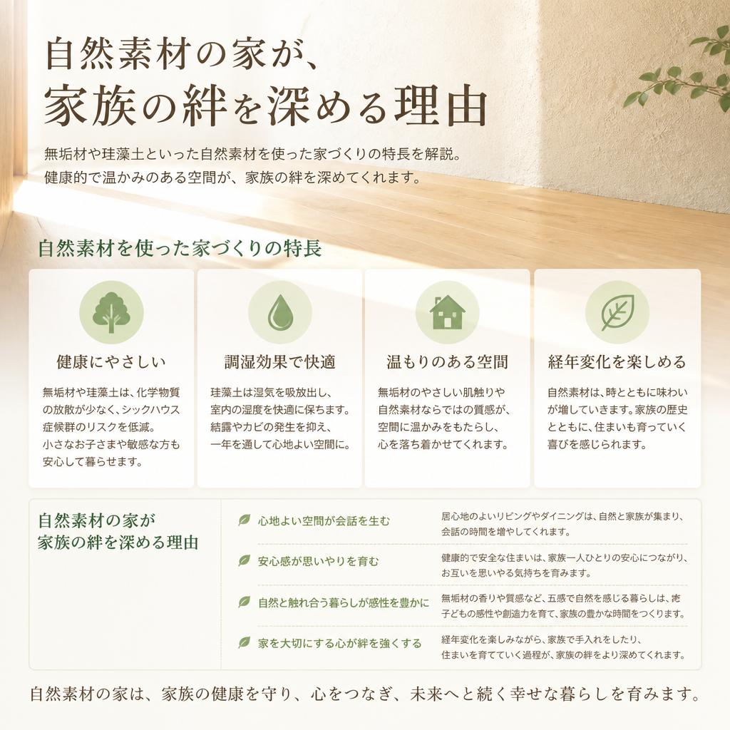 2. 自然素材がもたらす快適な暮らし