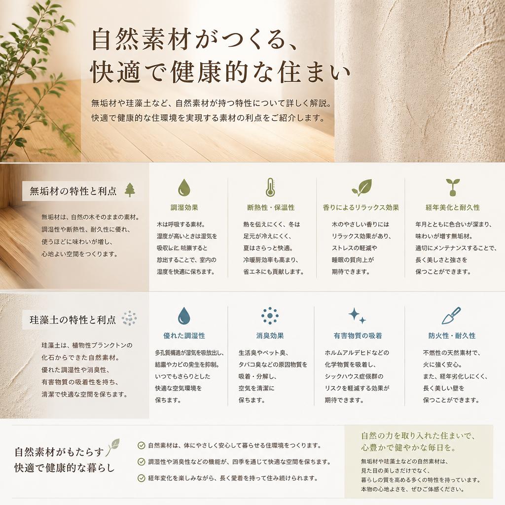 自然素材の魅力
