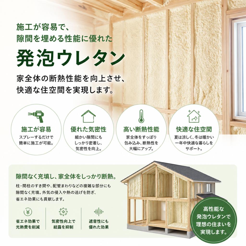 発泡ウレタンの利点