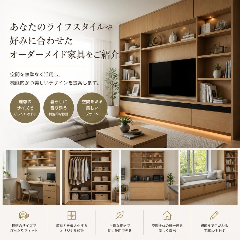 オーダーメイド家具で理想の空間を実現
