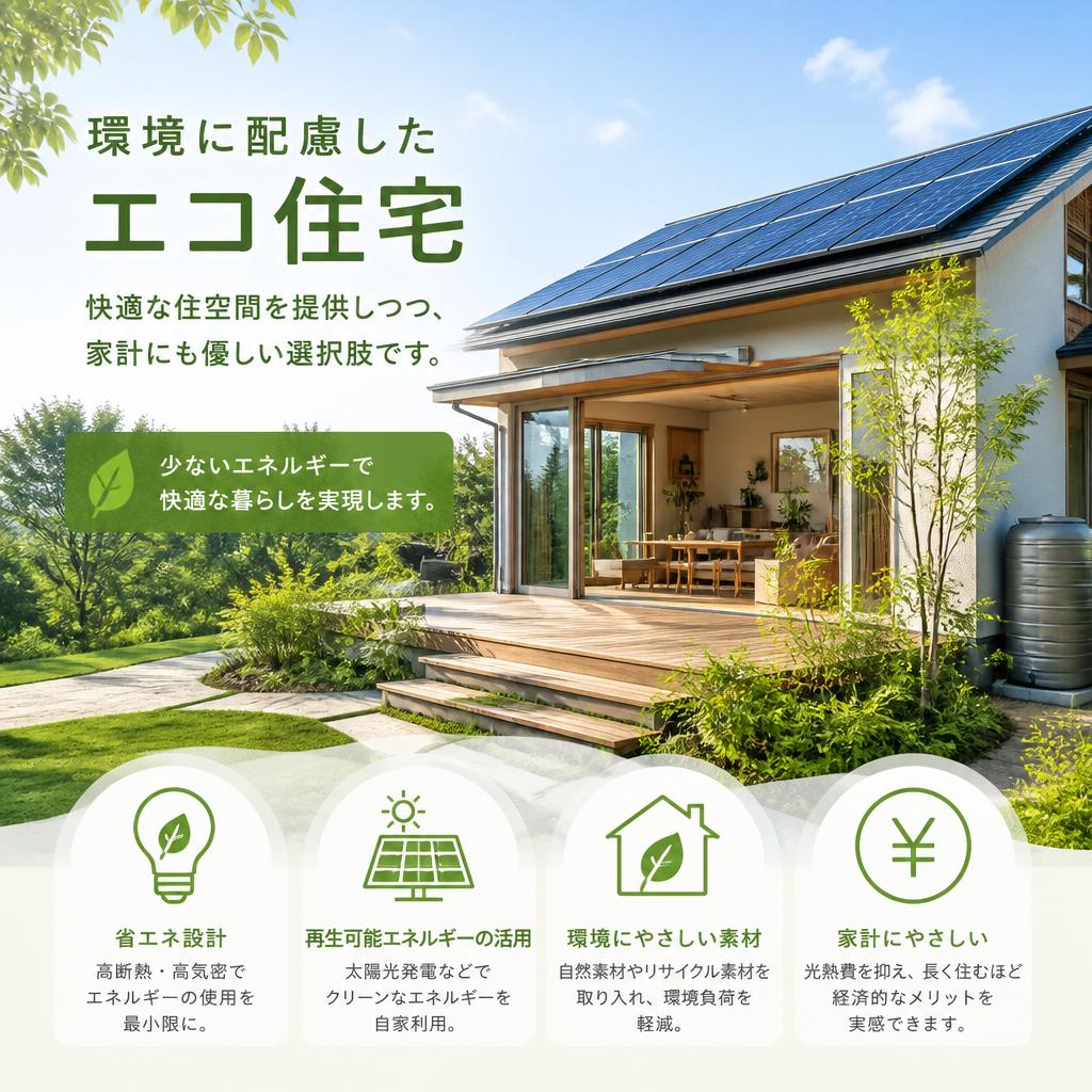 安心と快適を兼ね備えたエコ住宅