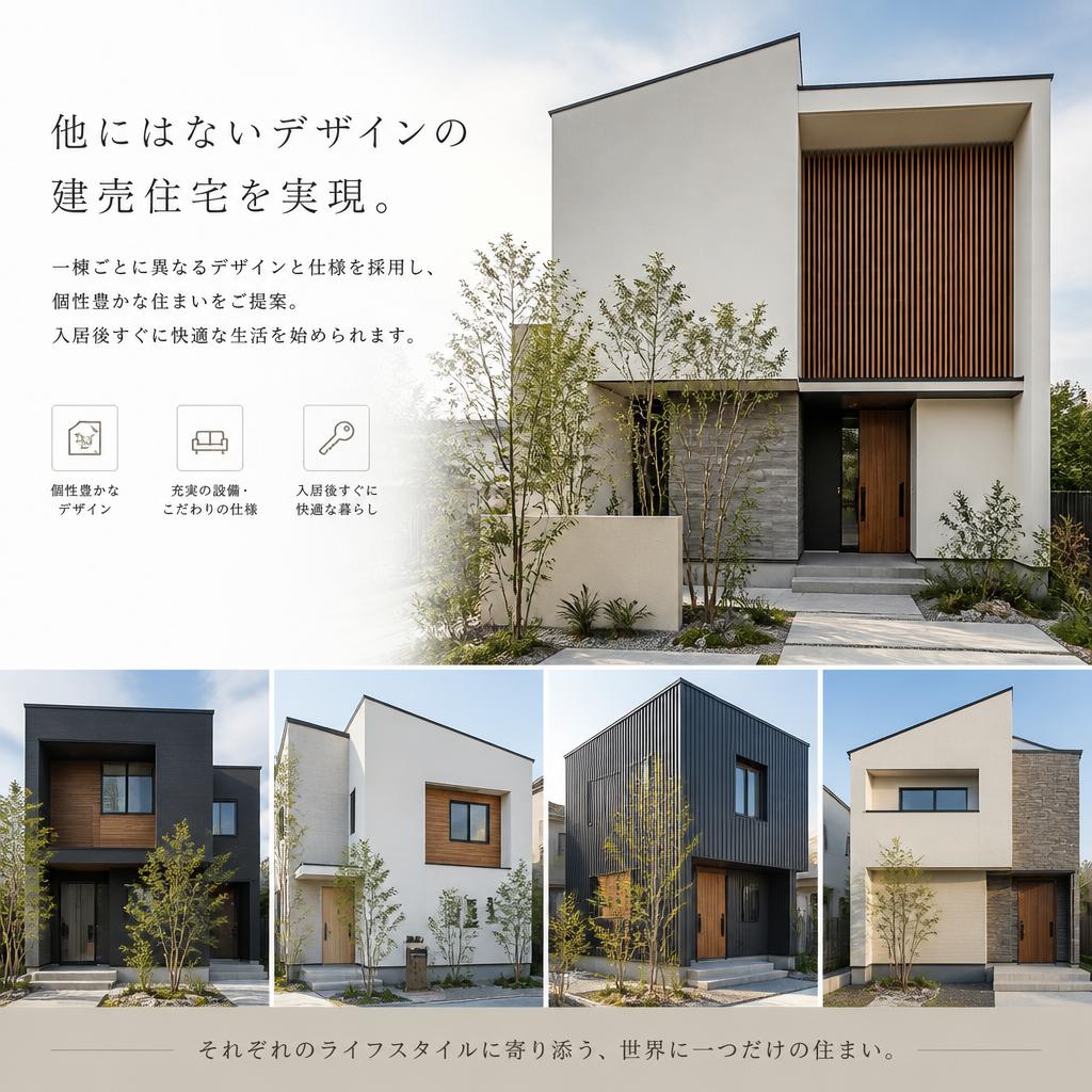 個性的な建売住宅