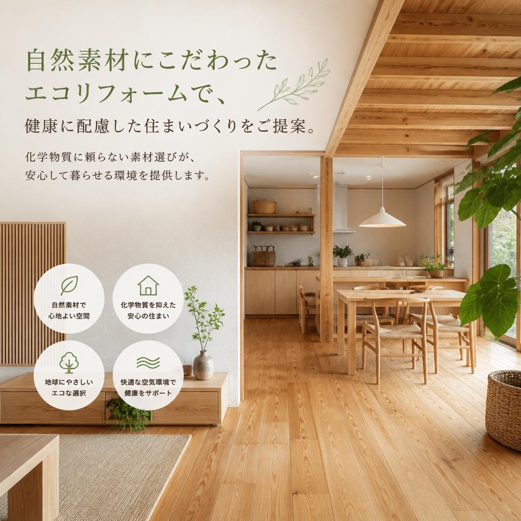 健康的な暮らしを支えるエコリフォーム