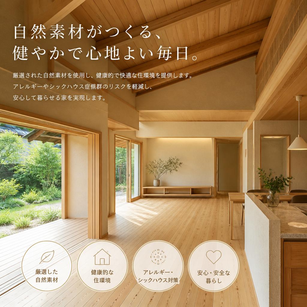 自然素材の魅力とは